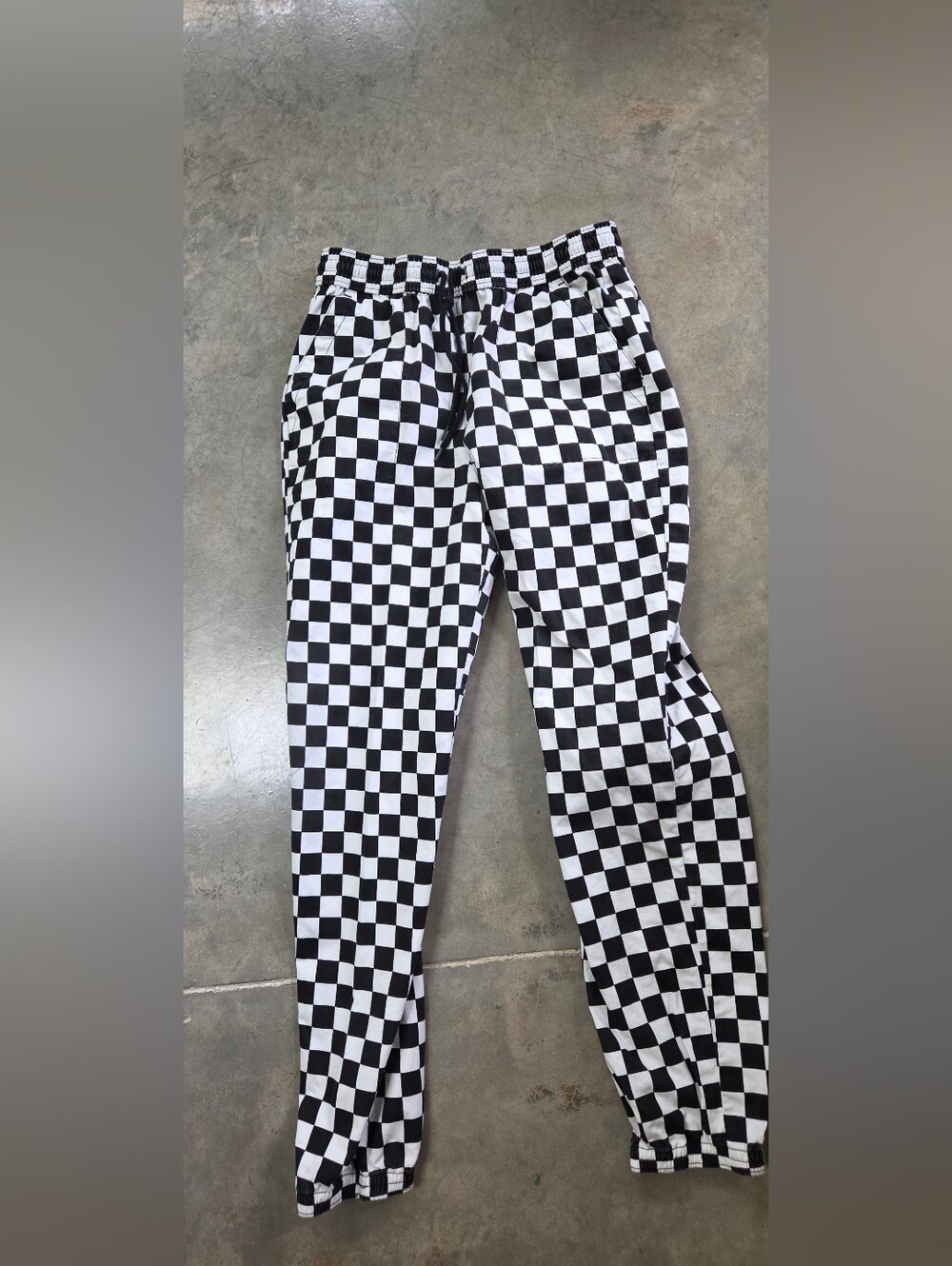 Vans Black & White Checkerboard Joggers